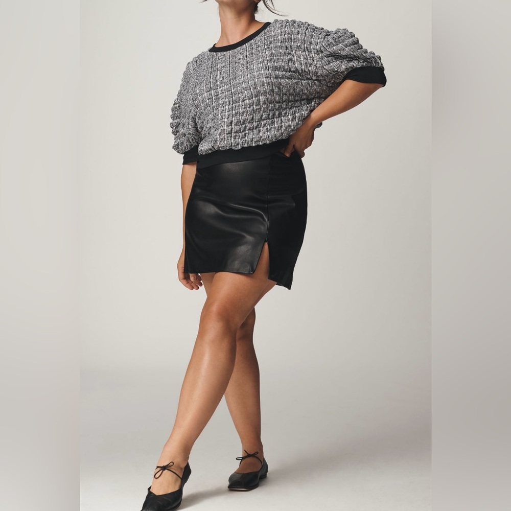 Anthropologie Maeve Puff Sleeve Bubble Top